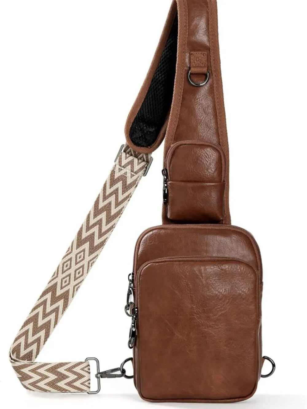 Stylish Anti-Theft RFID Crossbody Sling Bag - PU Leather Handbag for Women